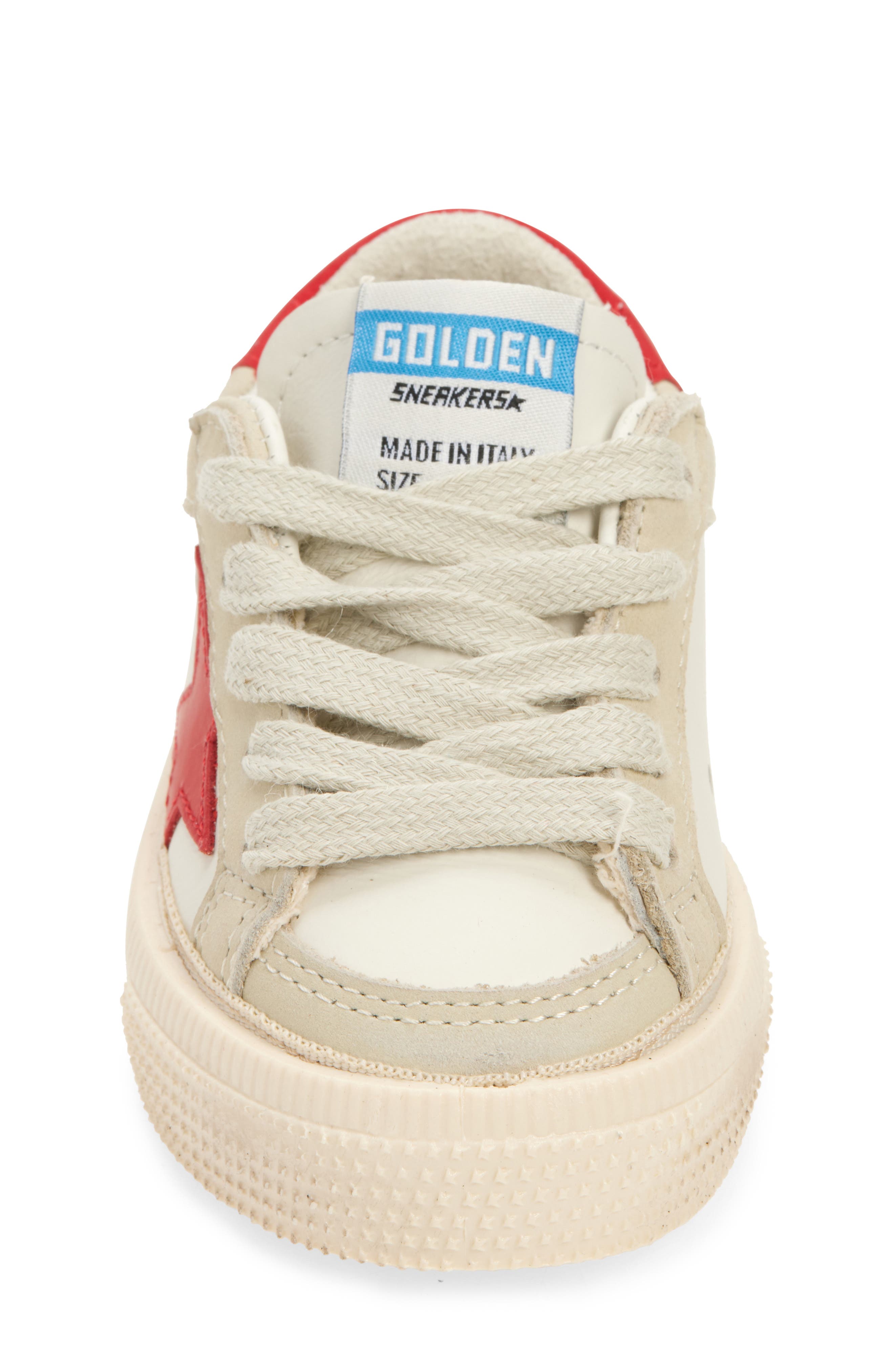Golden Goose Kids' May School Leather Sneaker, Alternate, color, 
