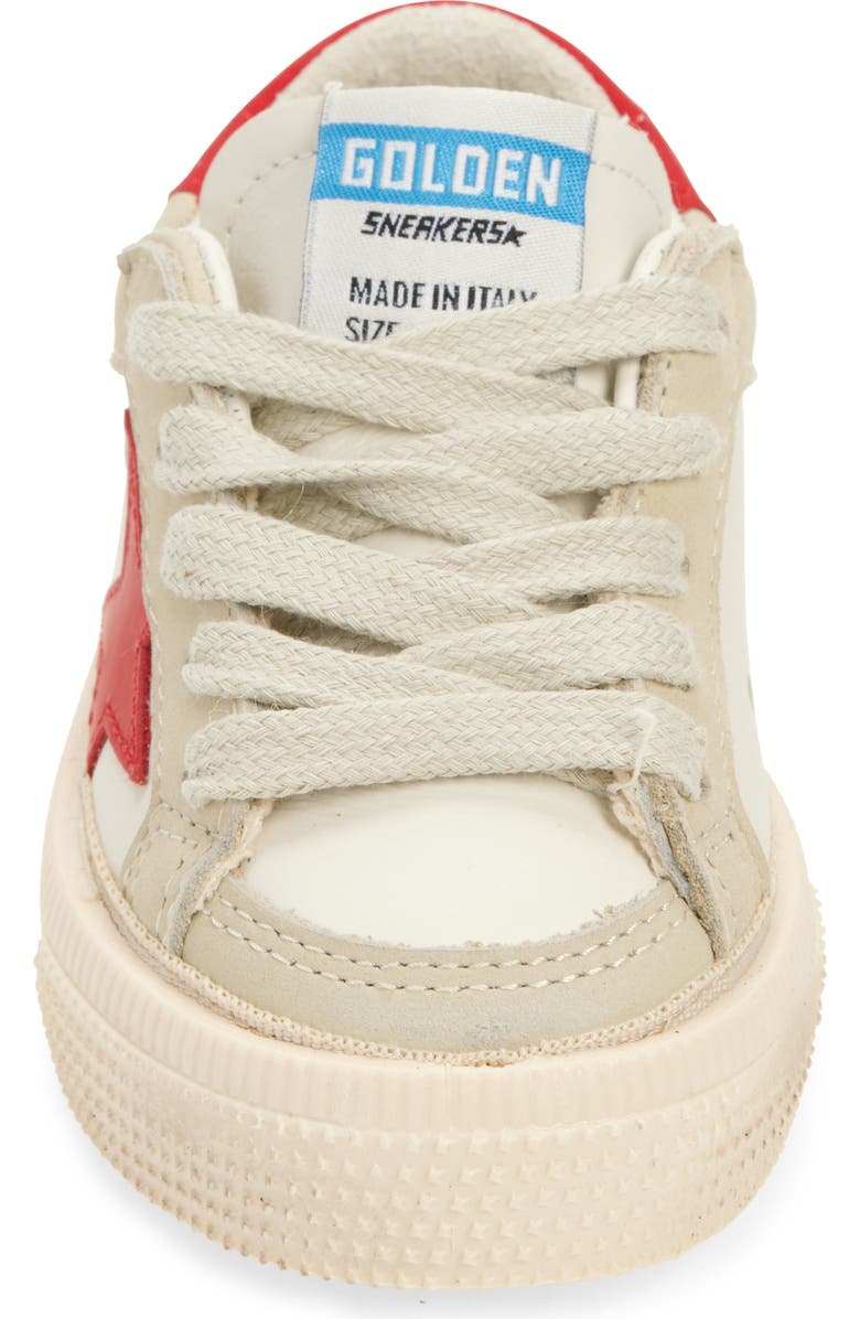Golden Goose Kids' May School Leather Sneaker, Alternate, color,