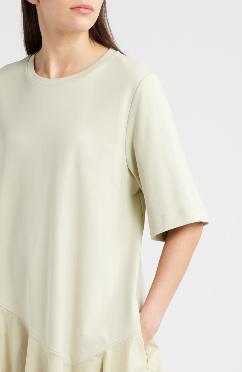 COS Asymmetric Organic Cotton T-Shirt Dress, Alternate, color, 