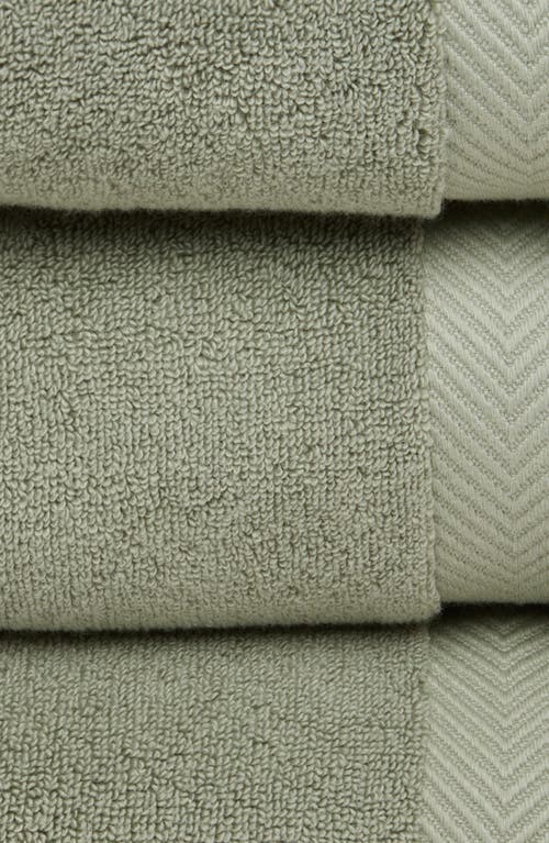 Nordstrom Organic Hydrocotton Set Of 4 Bath Towels In Green Halo