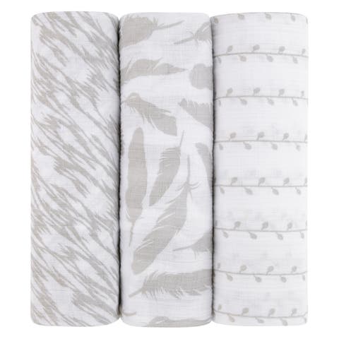 Cotton Muslin Swaddle Blanket 3 Pack