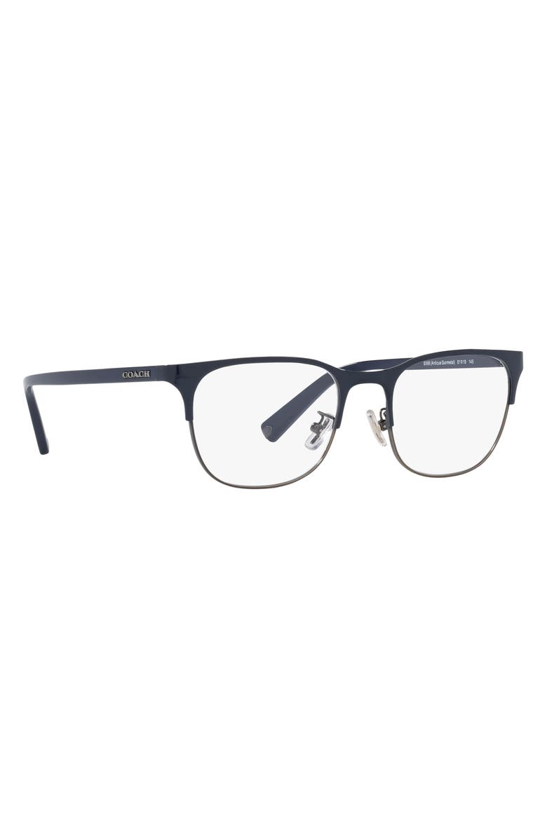 COACH 51mm Round Optical Glasses, Alternate, color, 
