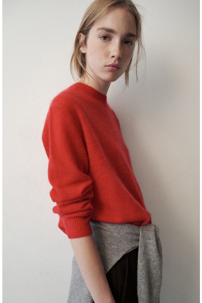 Oversized Wool Sweater, Alternate, color, RED