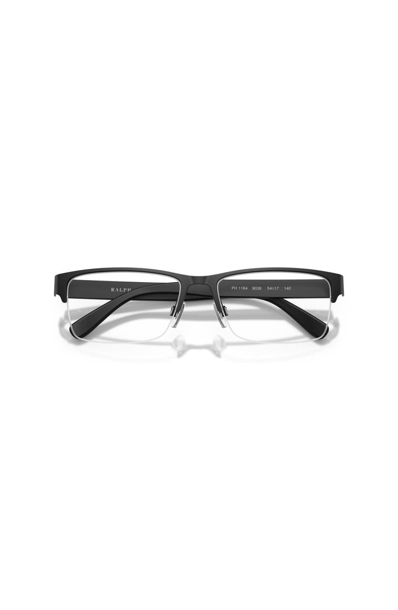 Polo Ralph Lauren 56mm Rectangle optical glasses, Alternate, color, Black