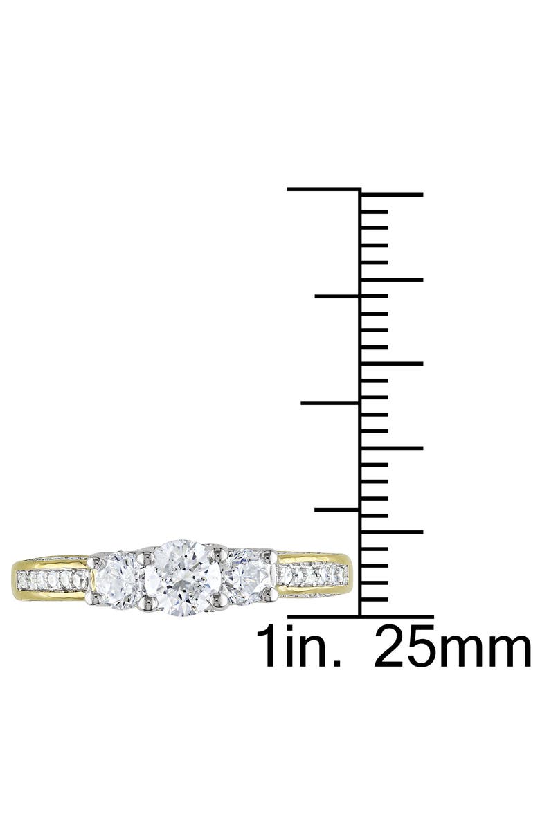 Julianna B. Diamond 3-Stone Engagement Ring 14k, Alternate, color, 14K Yellow Gold