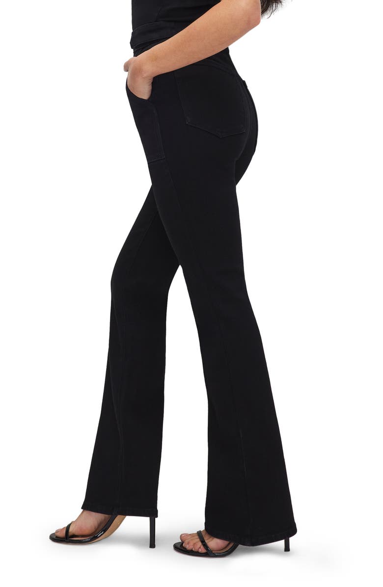 Good American Petite Fit for Success Bootcut Jumpsuit, Alternate, color,