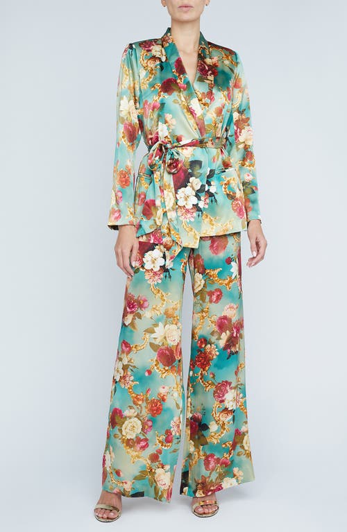 L Agence L'agence Everly Wrap Blazer In Multi Rococo