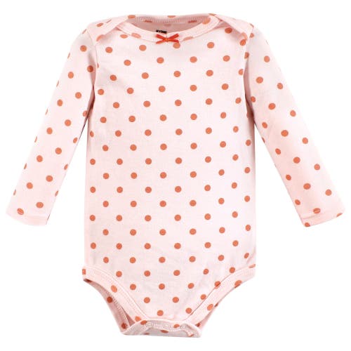 Hudson Baby Infant Breathable Cotton Long-sleeve Bodysuit Bundle 3 Count In Multi