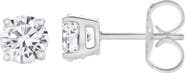 LuvMyJewelry Valeria 1 Ct TW Lab Grown Round Diamond Studs 14K Gold Earrings