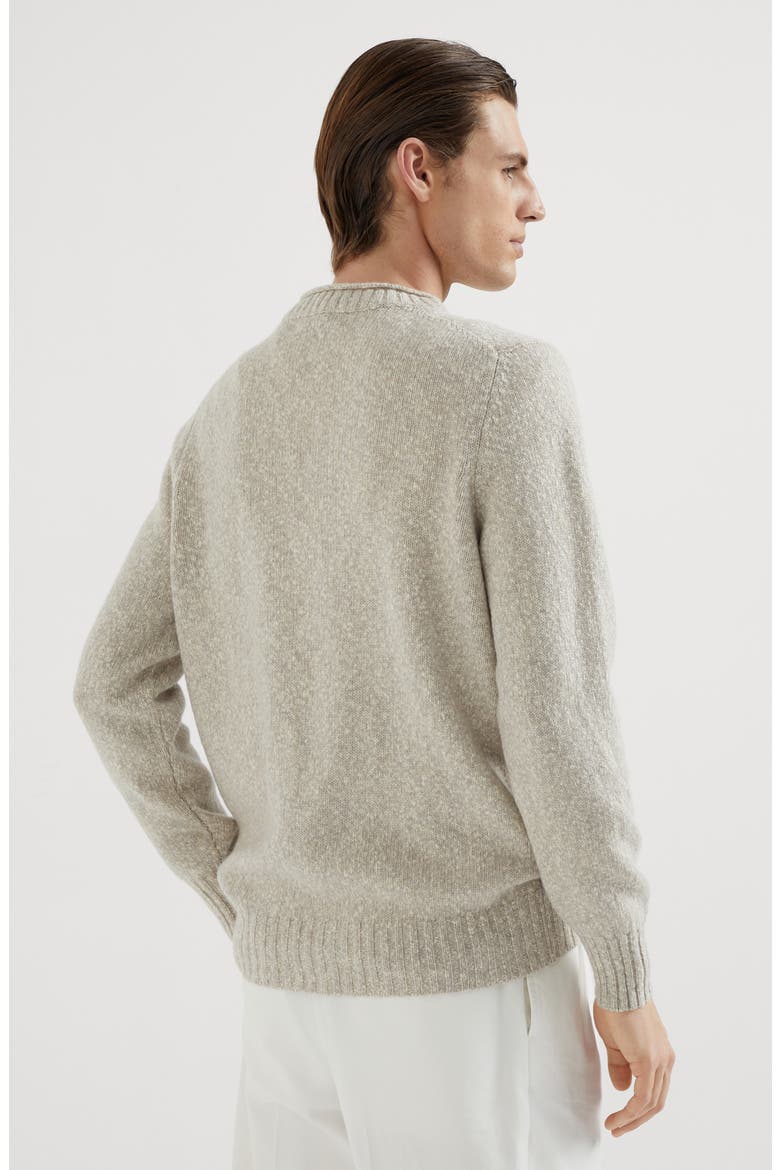 Knop yarn sweater, Alternate, color, Natural