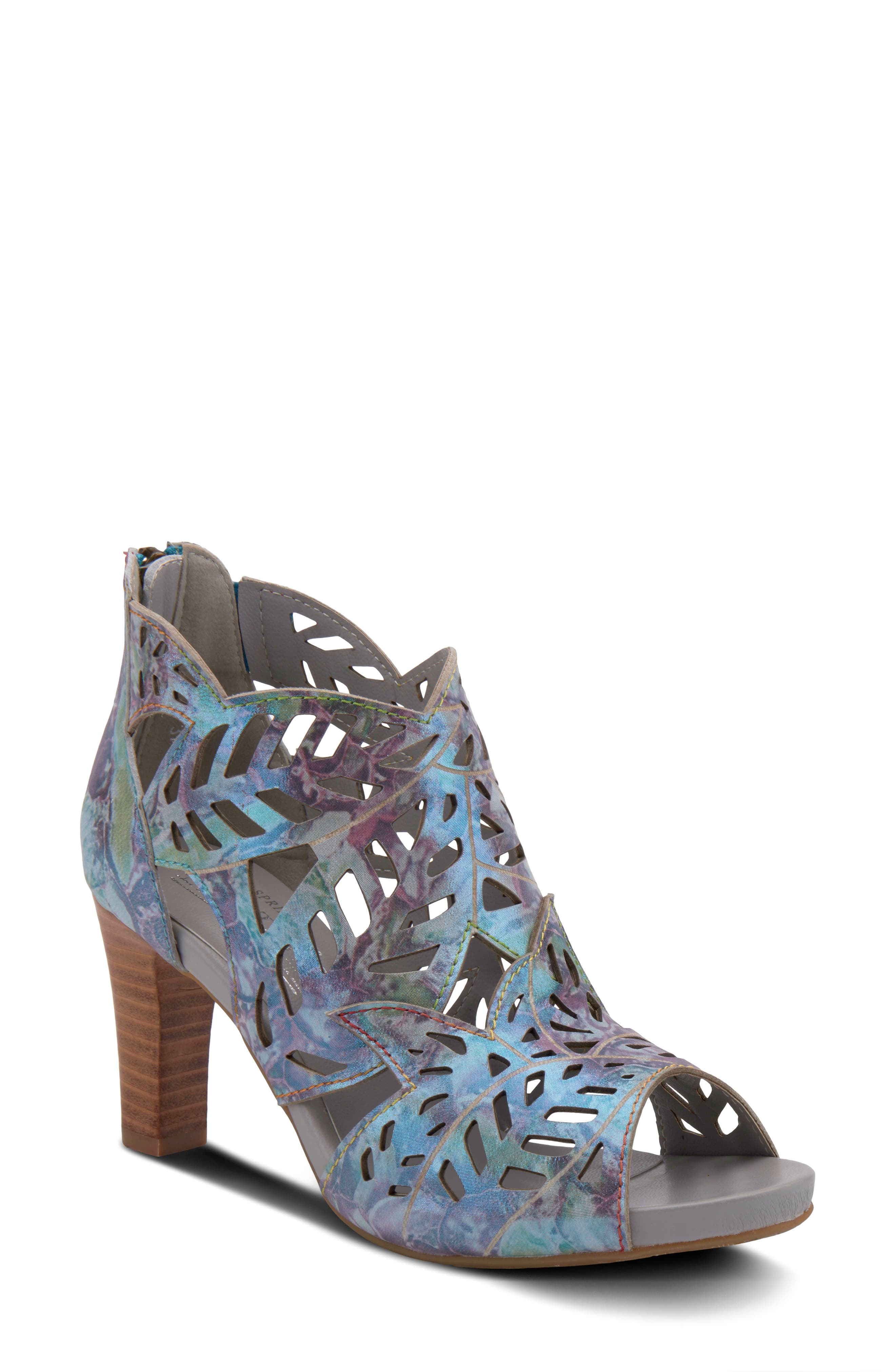 L'Artiste by Spring Step L'Artiste Amora Sandal, Main, color, Blue Leather