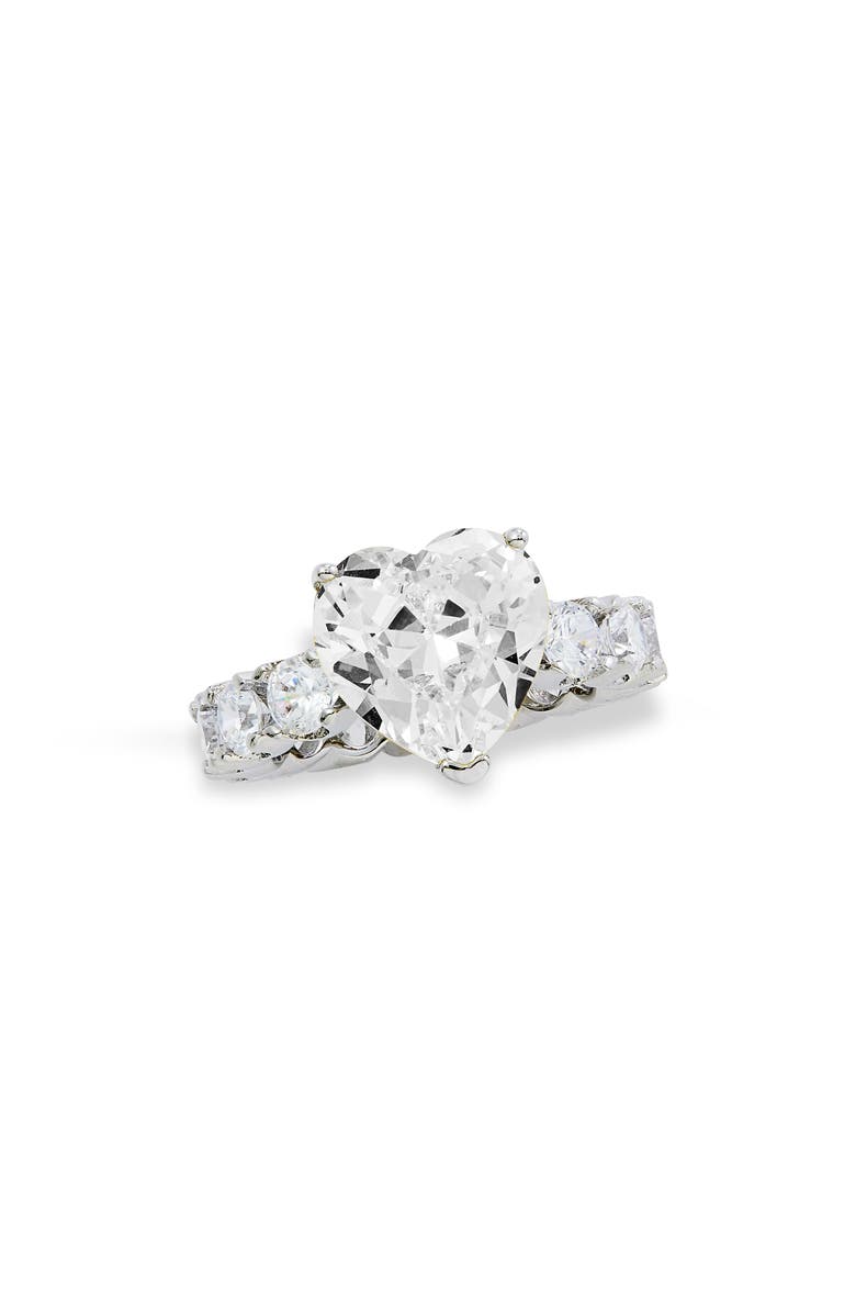 CZ Heart Eternity Band Ring