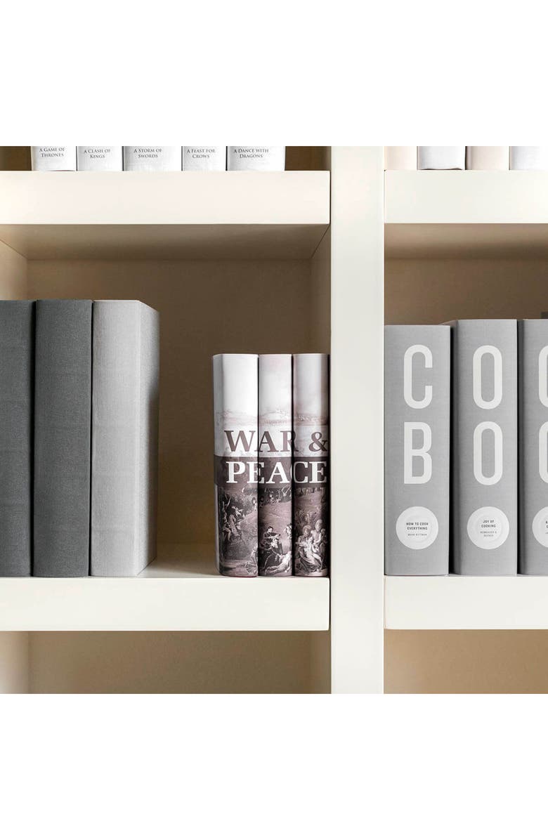 Juniper Books War and Peace Book Set, Alternate, color, Neutral