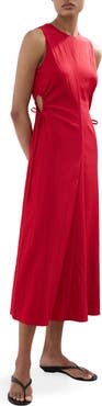 MANGO Side Cutout Sleeveless Dress