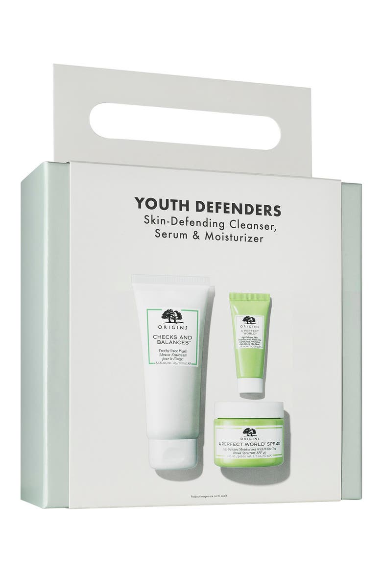 Youth Defenders Skin-Defending Cleanser, Serum & Moisturizer Set USD $100 Value, Alternate, color, NO COLOR