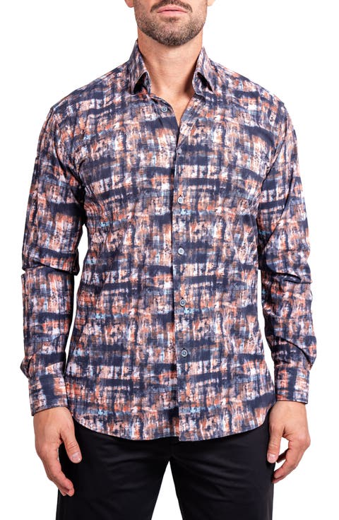 Fibonacci Ascension Contemporary Fit Button-Up Shirt
