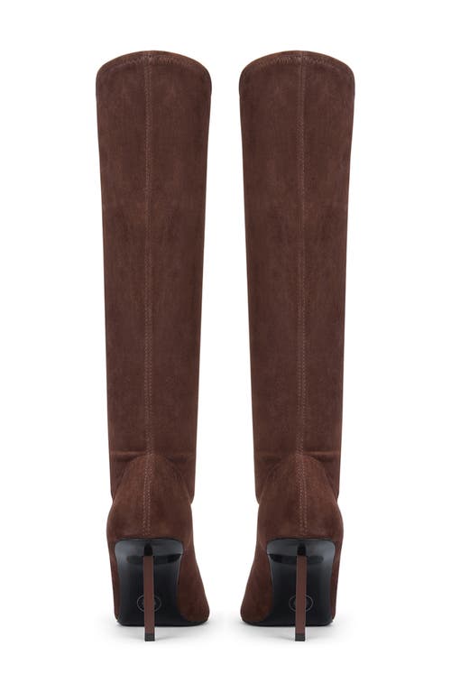 Femme La Whistler Pointed Toe Knee High Boot In Brown