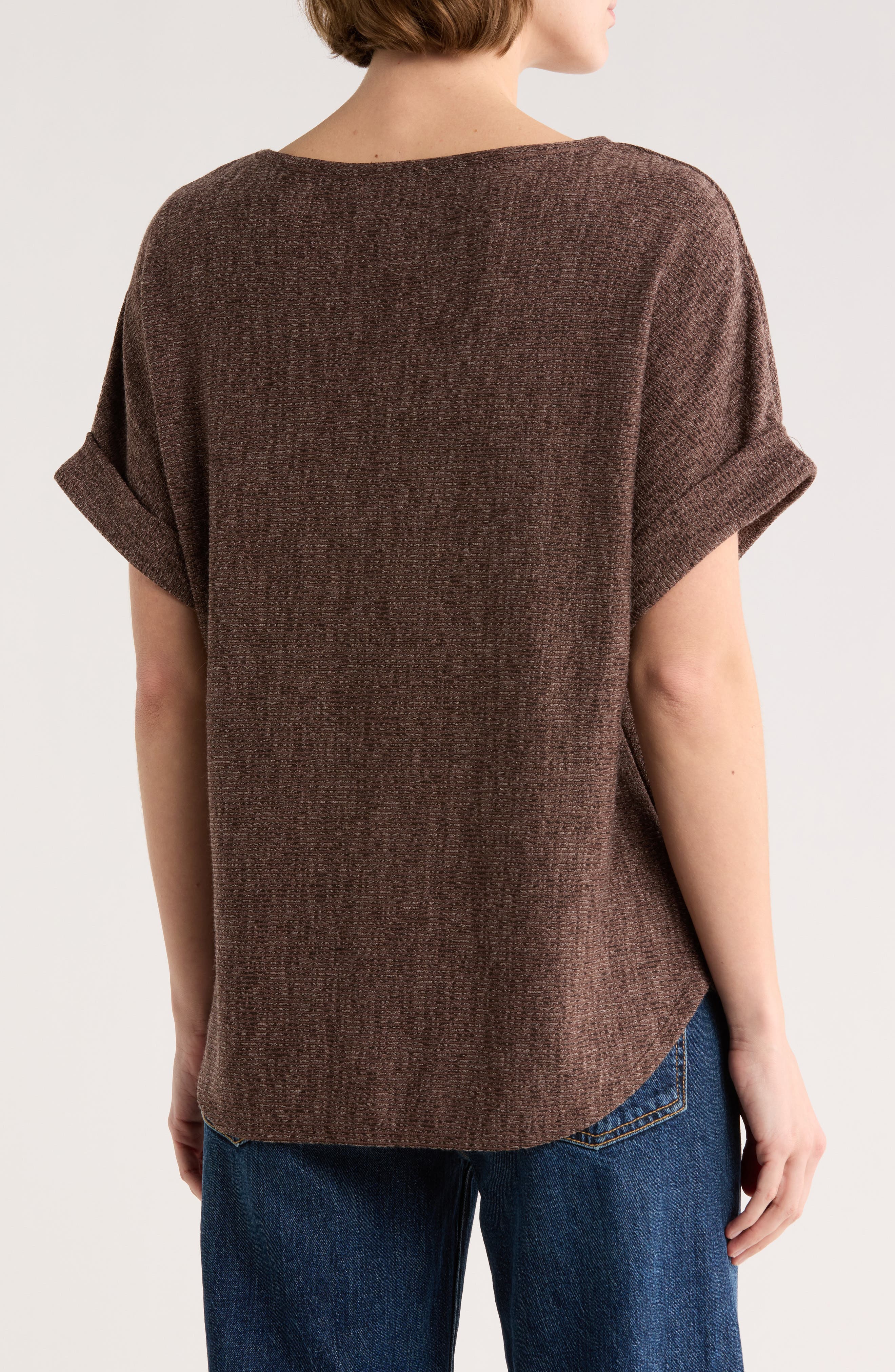 Short Sleeve Ribbed T-Shirt - image 2
