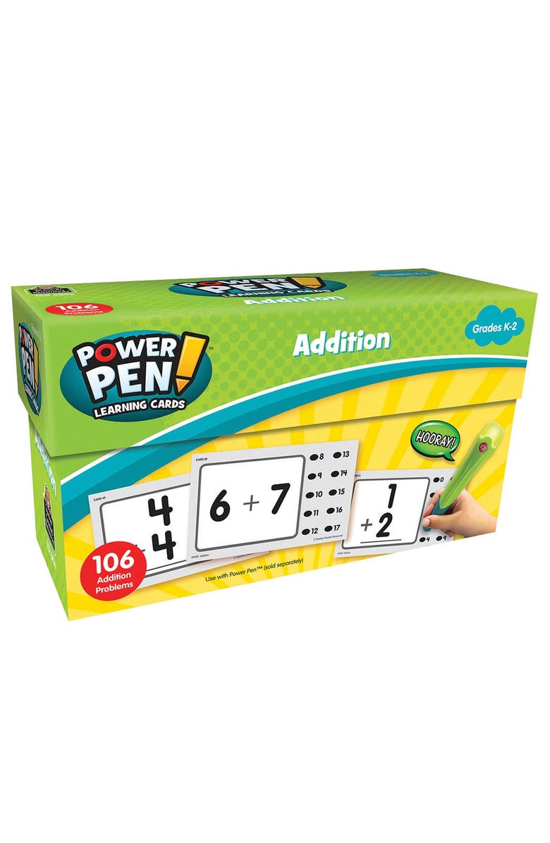 Kaplan Early Learning Company Power Pen Learning Math Quiz Cards - Set of 7, Alternate, color, Multicolor