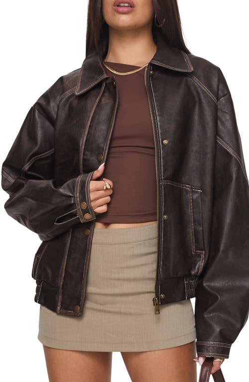 Princess Polly Jaxton Faux Leather Jacket
