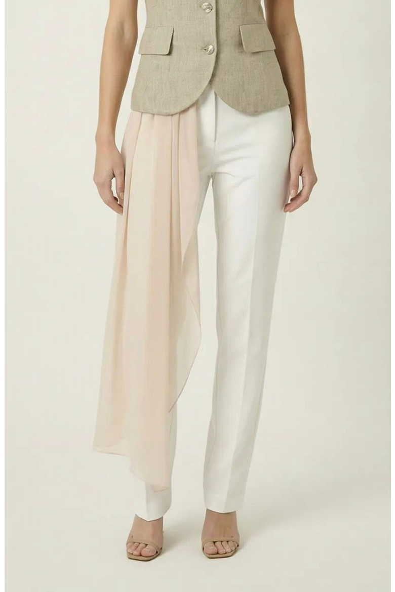 Tailored Sleeveless Vest Top, Alternate, color, Beige