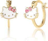 Sallyrose Sterling Silver Enamel Hoop Earrings