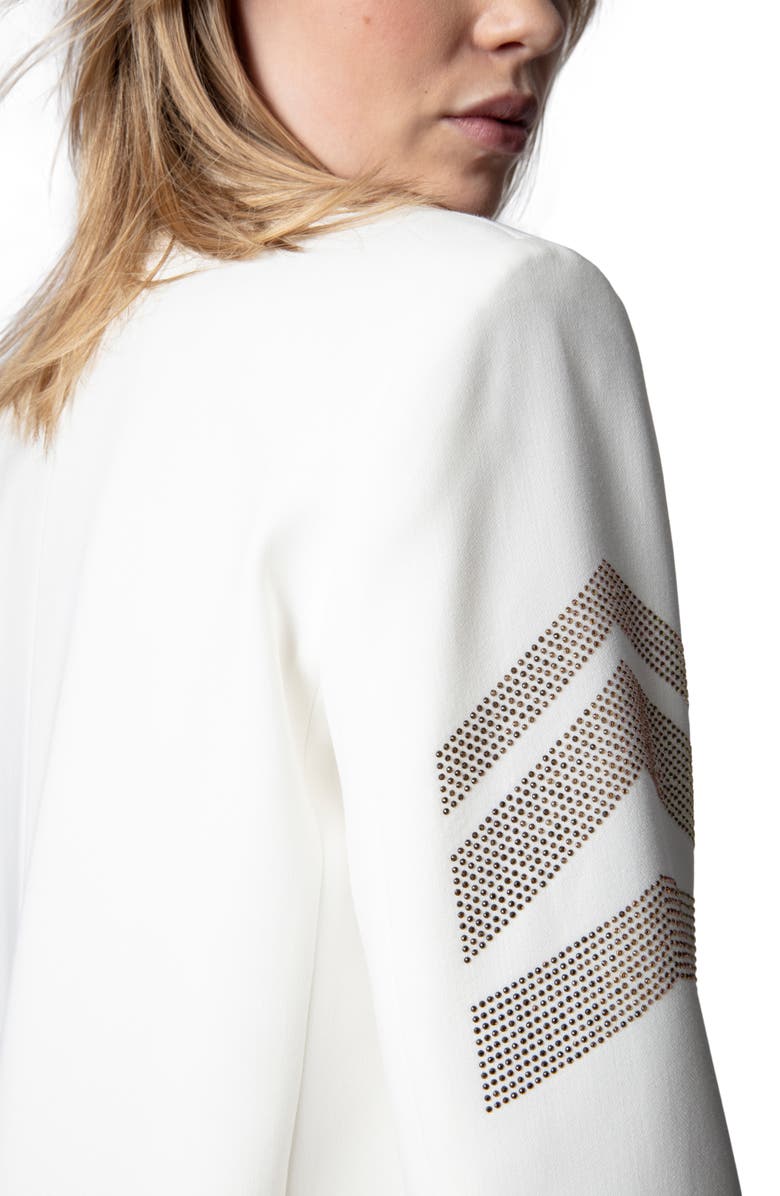 Zadig & Voltaire Viva Arrow Embellished Blazer, Alternate, color,