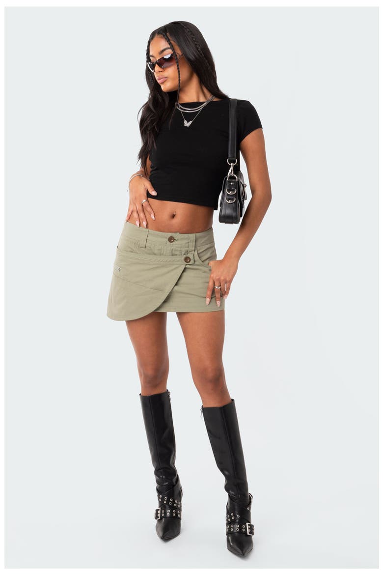 Bambi Open Back Crop T-Shirt, Alternate, color, BLACK