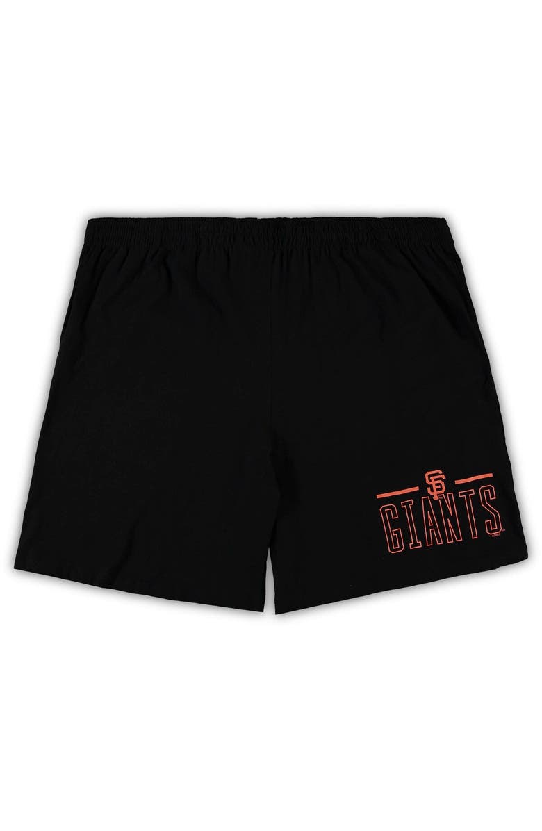 CONCEPTS SPORT Men's Concepts Sport Orange/Black San Francisco Giants Big & Tall T-Shirt & Shorts Sleep Set, Alternate, color, Orange