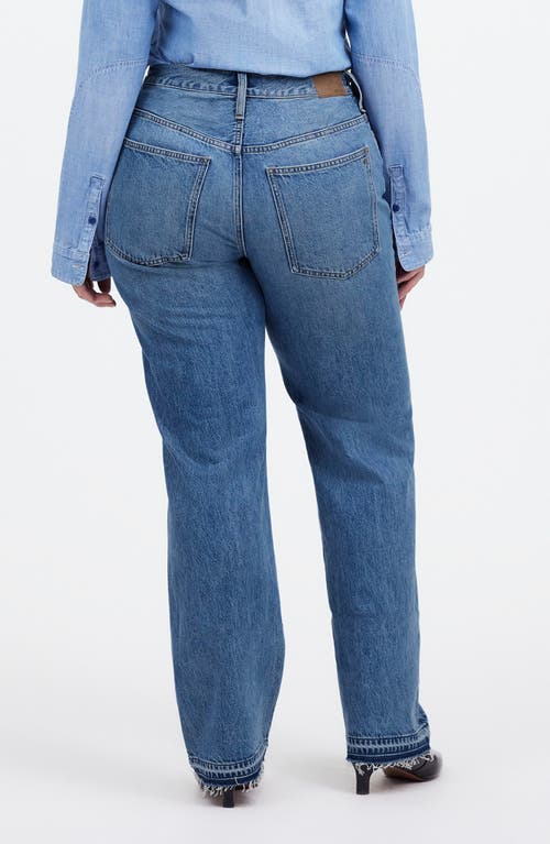 Madewell The Rail Straight Leg Jeans In Reston Wash