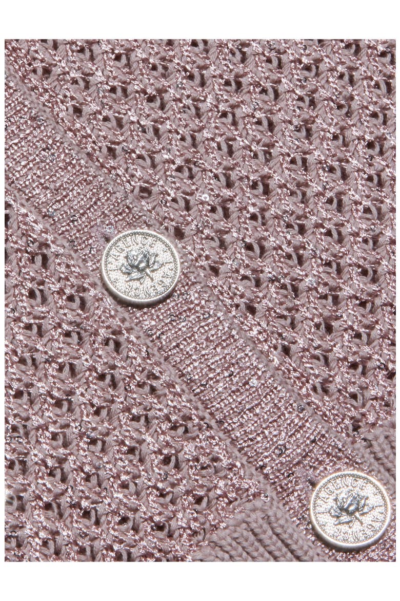 Blanca Sequin Crop Cardigan, Alternate, color, ADOBE ROSE
