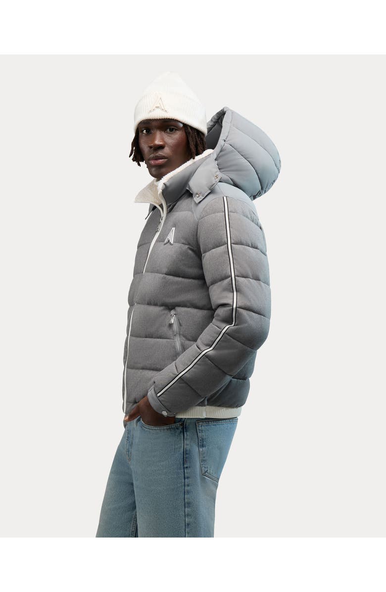 Alpenhaus Luzerne Mid-Weight Puffer Jacket in Softly Brushed Fabric, Alternate, color, Fog Grey