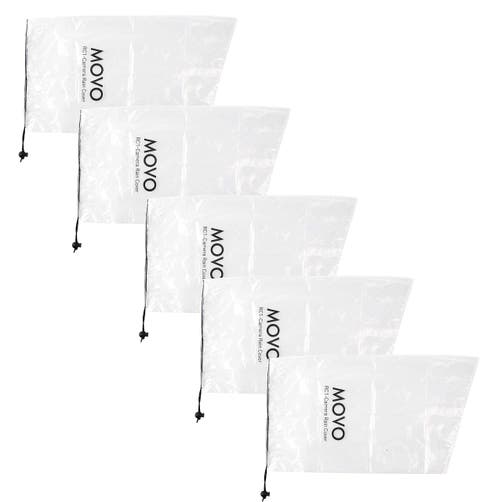 (5 Pack) RC1 Clear Rain Cover for DSLR Camera & Lens up to 18 Long