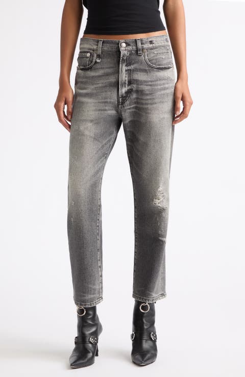 Distressed Boyfriend Jeans