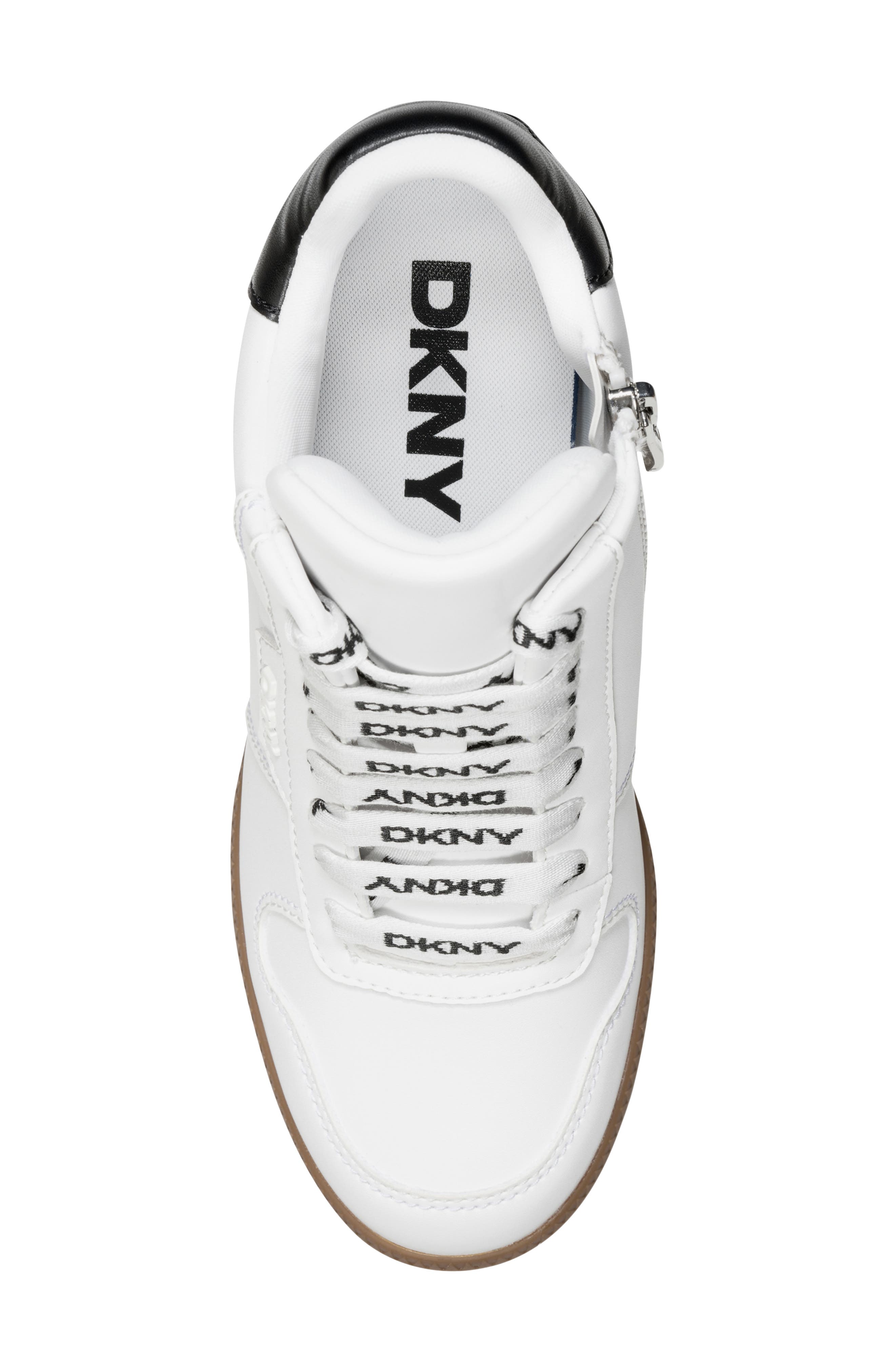 Sereina Hidden Wedge Sneaker, Alternate, color, WHT/ BLK