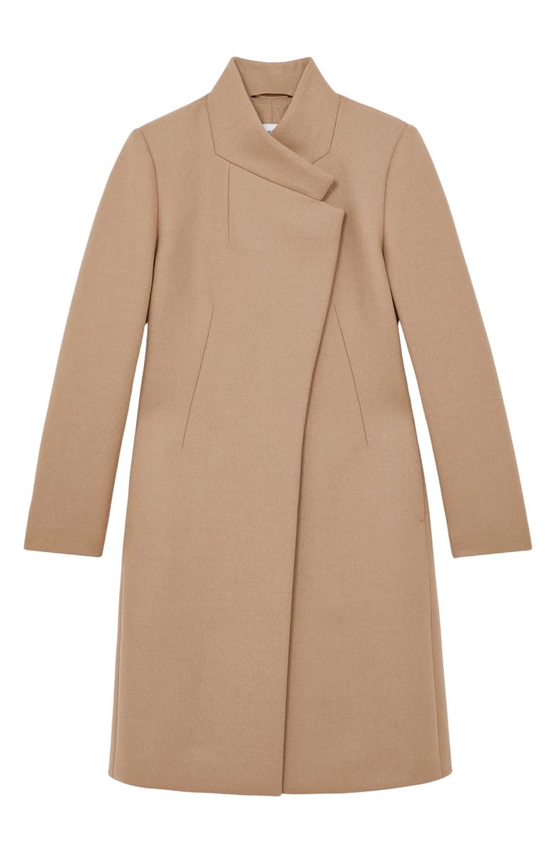 Reiss Max Wool Blend Coat, Alternate, color, Camel