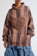 Collina Strada Soft Heart Oversize Fleece Hoodie