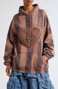 Collina Strada Soft Heart Oversize Fleece Hoodie