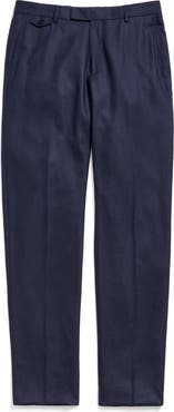 Billy Reid Flat Front Silk & Virgin Wool Dress Pants