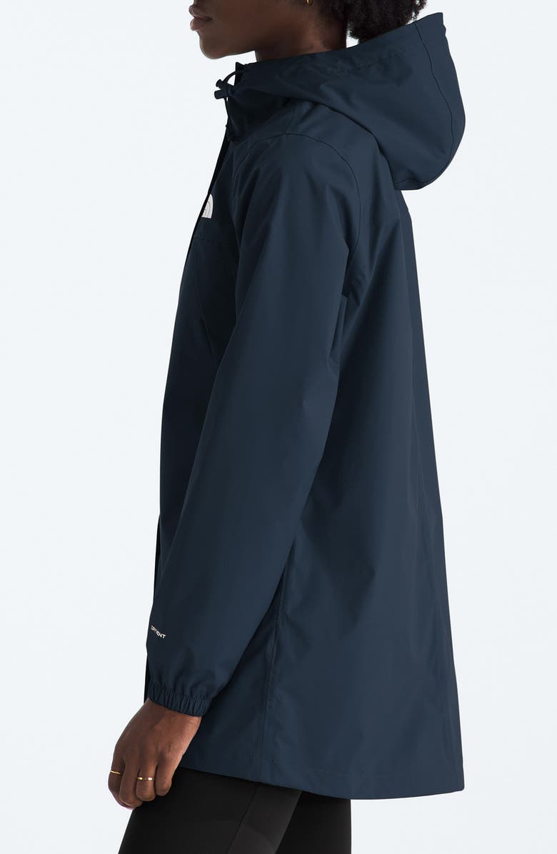 The North Face Antora Waterproof Hooded Rain Parka, Alternate, color, Summit Navy