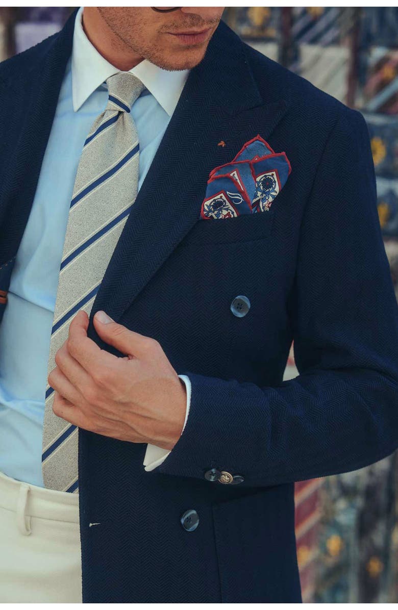 Elizabetta Ibiza - Silk Pocket Squarefor Men, Alternate, color, 