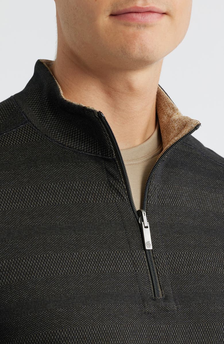 Johnston & Murphy XC4<sup>®</sup> Reversible Performance Quarter Zip, Alternate, color, Black/ Gold