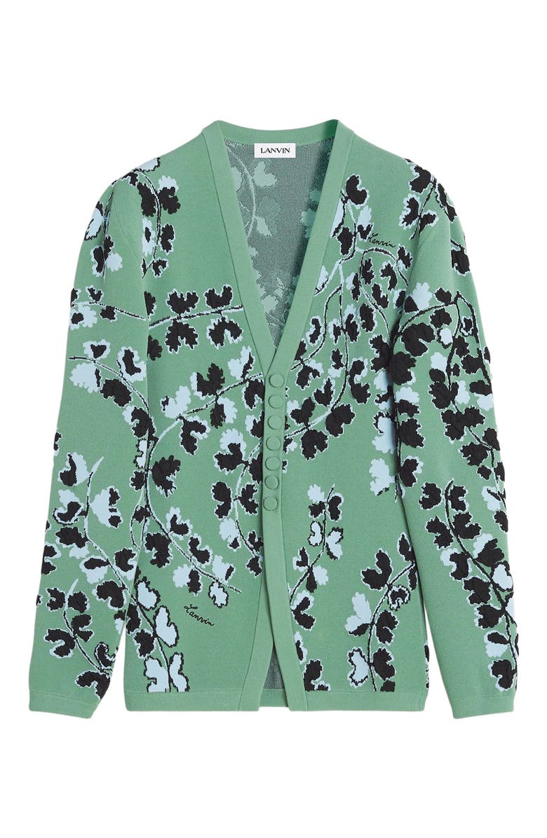 Lanvin TAILORED JACQUARD CARDIGAN, Alternate, color, 