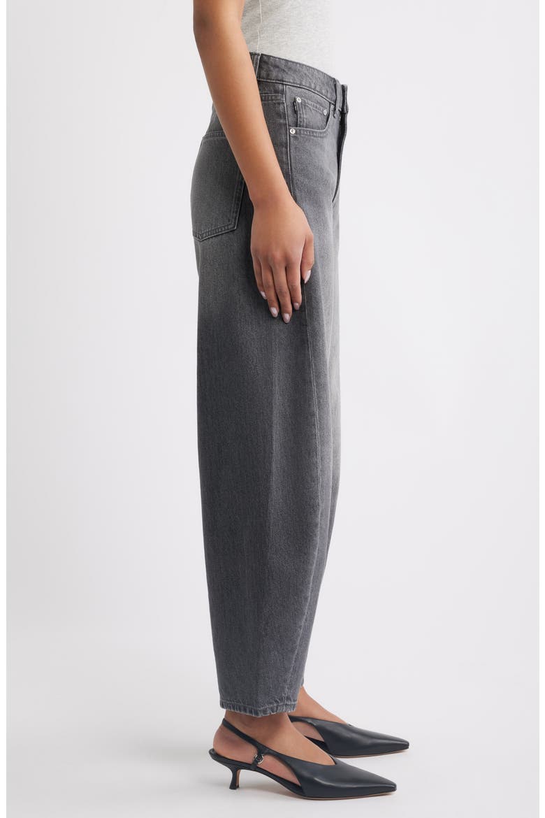 Miro High Waist Barrel Leg Jeans, Alternate, color, ASH GREY