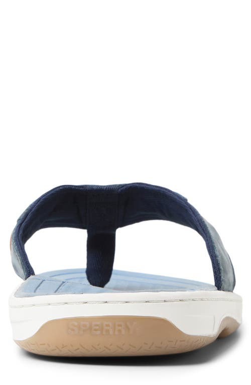 Sperry Baitfish Flip Flop In Dust Blue