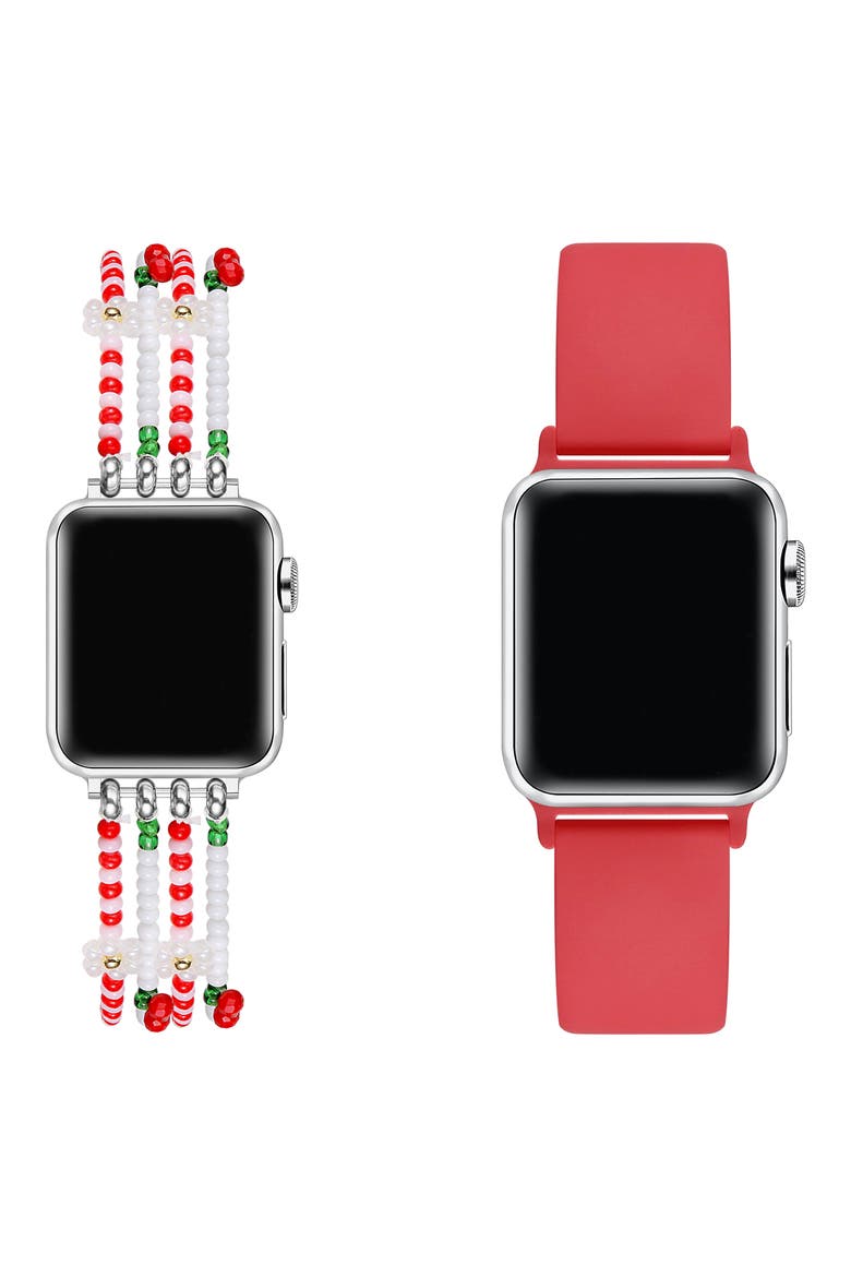 Cherry Assorted 2-Pack Apple Watch® Watchbands, Alternate, color, RED