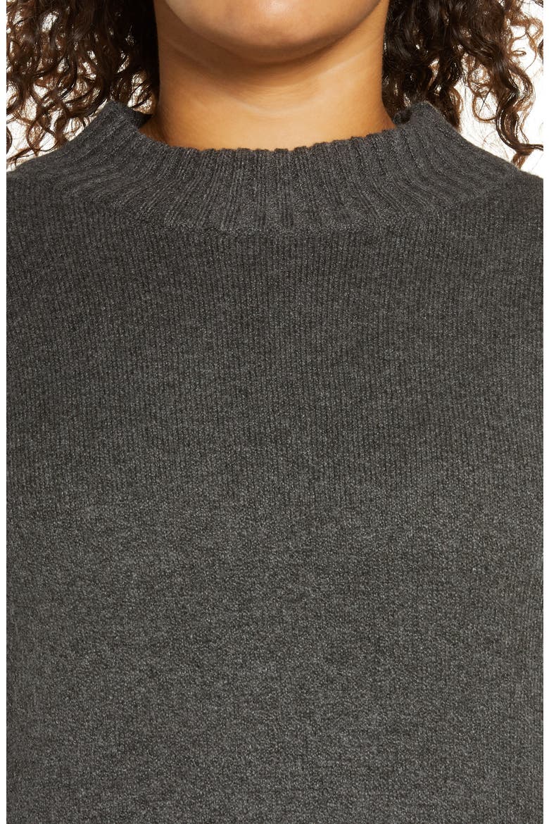 Easy Crew Sweater Mini Dress, Alternate, color, GREY MEDIUM CHARCOAL HEATHER
