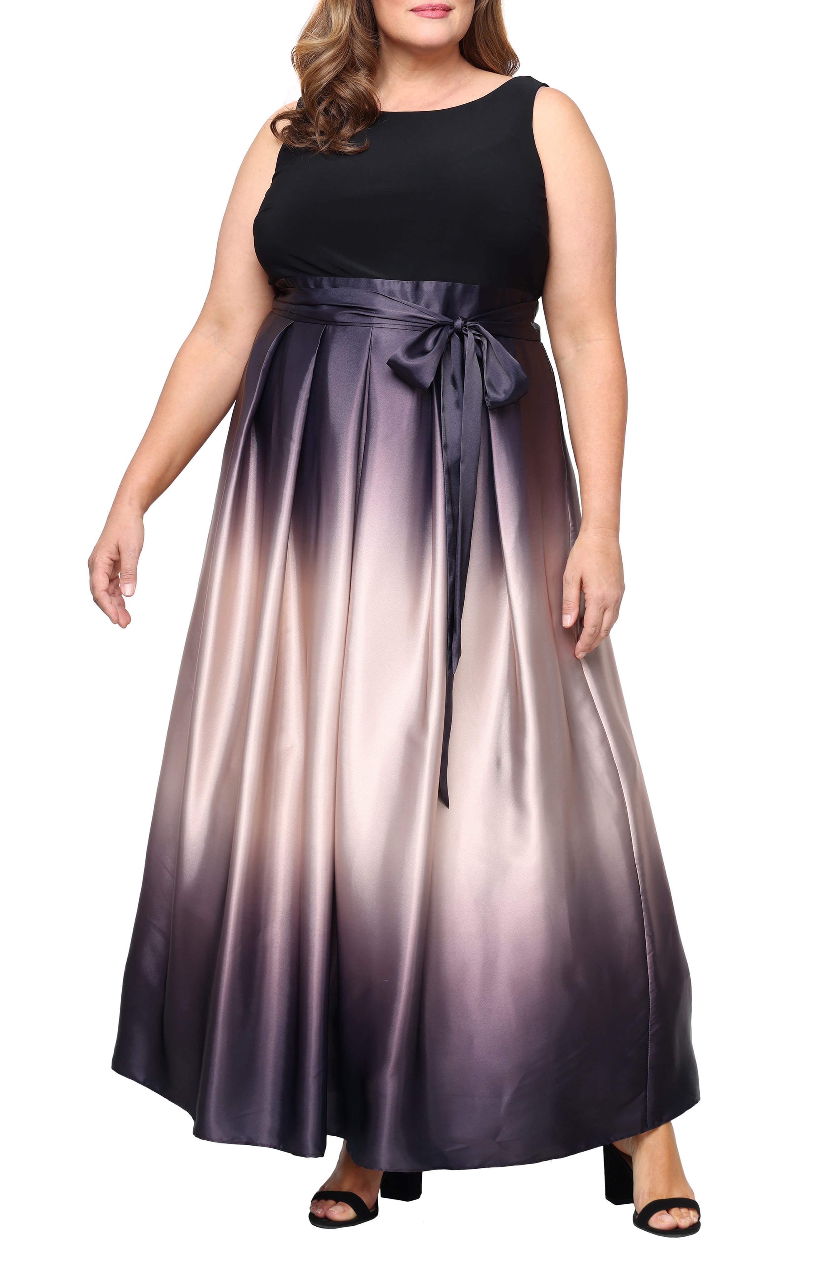 Ombre Satin Gown