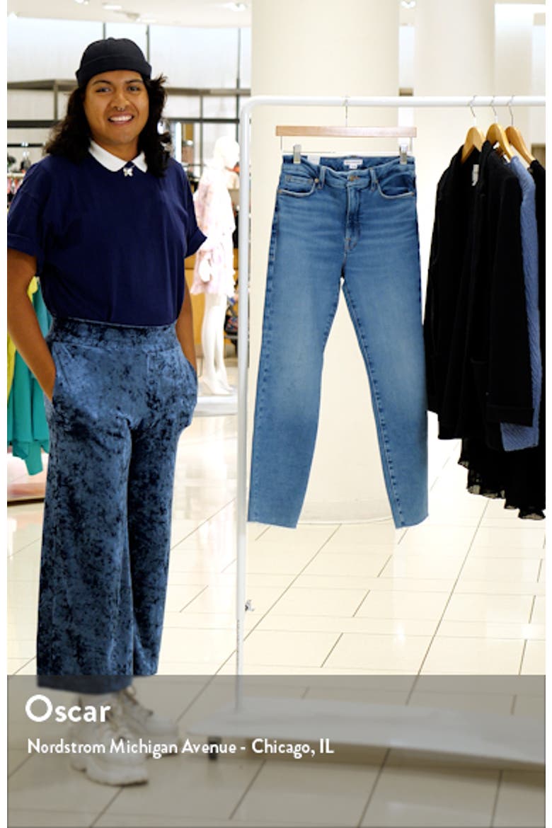 Good Legs Raw Hem High Waist Cigarette Leg Jeans video