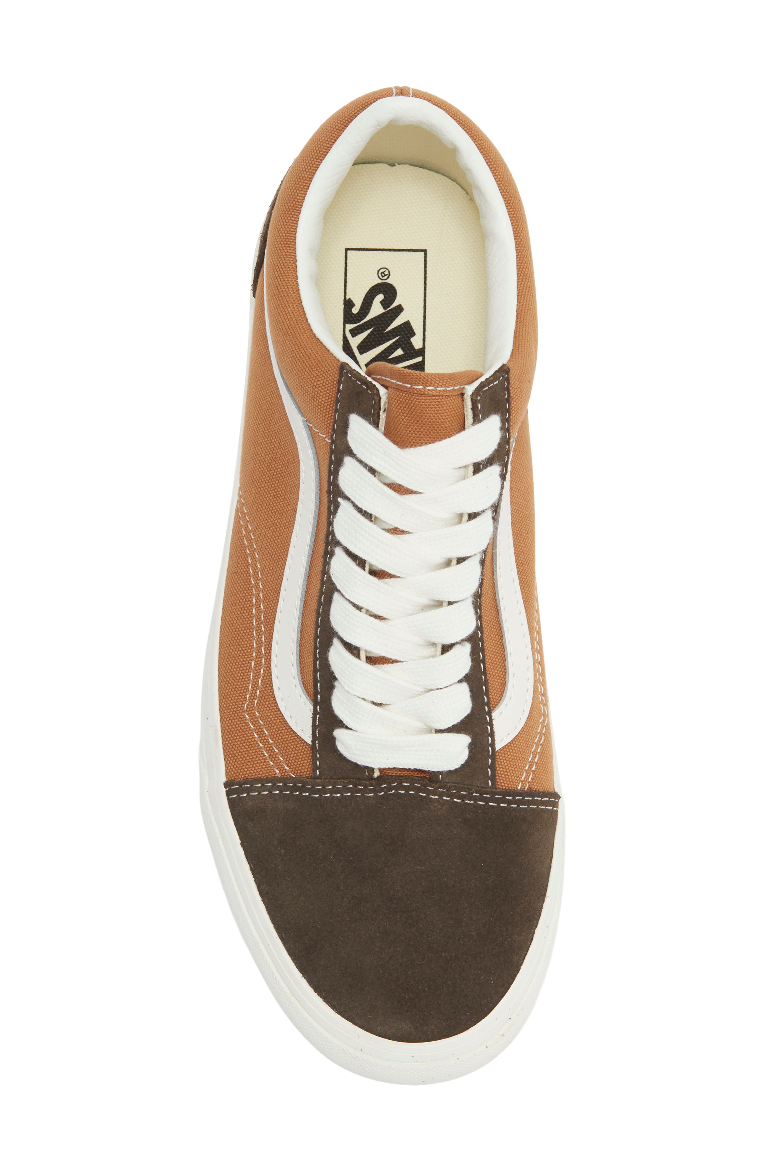 Old Skool Two-Tone Sneaker, Alternate, color, BROWN/BROWN